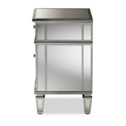Sussie Hollywood Regency Glamour Style Mirrored 2 - Drawer Nightstand - Baxton Studio -Home Furniture Shop-Baxton Studio GUEST 24b7e8b9 42a3 4fc4 a3f1 0f3aade951da