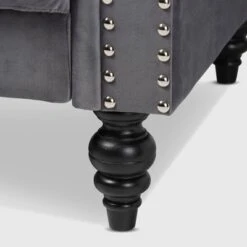 Emma Velvet Upholstered Button Tufted Chesterfield Sofa - Baxton Studio 17 Emma Velvet Upholstered Button Tufted Chesterfield Sofa - Baxton Studio -Home Furniture Shop-Baxton Studio GUEST 24b928b7 fa6a 4389 b68b 5bf551a90642