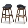 2pc 30" Fabric Upholstered Wood Finishing Barstool Dark Blue - Baxton Studio 1 2pc 30" Fabric Upholstered Wood Finishing Barstool Dark Blue - Baxton Studio -Home Furniture Shop-Baxton Studio GUEST 274762e7 9325 4fd1 812b d24df6853354