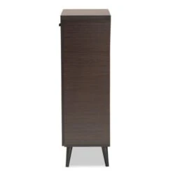Salma Wood 2 Door Shoe Storage Cabinet Dark Brown - Baxton Studio -Home Furniture Shop-Baxton Studio GUEST 29c22971 dc64 4f1f 9c64 4844038b97c2