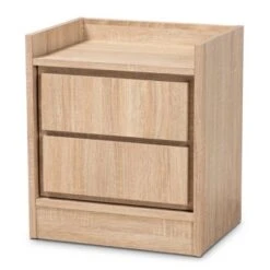 2 Drawers Hale Wood Nightstand - Baxton Studio -Home Furniture Shop-Baxton Studio GUEST 2a7c9646 3dc6 4979 bed1 fef90c7ffcb2