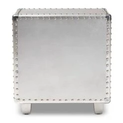 2 Drawer Davet Metal Nightstand Silver - Baxton Studio 12 2 Drawer Davet Metal Nightstand Silver - Baxton Studio -Home Furniture Shop-Baxton Studio GUEST 2c31127b 4fb6 4649 a56d 573270860b5e