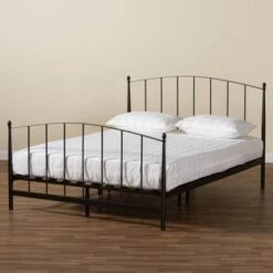 Queen Lana Metal Platform Bed Black - Baxton Studio 11 Queen Lana Metal Platform Bed Black - Baxton Studio -Home Furniture Shop-Baxton Studio GUEST 2d1b6e9c 9fe5 4bd7 98d1 49b2e1508e49