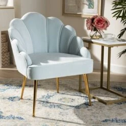 Cinzia Velvet Upholstered Seashell Shaped Accent Chair - Baxton Studio 17 Cinzia Velvet Upholstered Seashell Shaped Accent Chair - Baxton Studio -Home Furniture Shop-Baxton Studio GUEST 2d694f0a 74b8 43fa b86b d861648a5ece