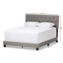 Cassandra Modern And Contemporary Fabric Upholstered Bed - Baxton Studio 13 Cassandra Modern And Contemporary Fabric Upholstered Bed - Baxton Studio -Home Furniture Shop-Baxton Studio GUEST 2d987f13 7132 450d b048 20d4c108b284