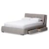 King Camile Modern And Contemporary Fabric Upholstered 4 Drawer Storage Platform Bed Gray - Baxton Studio 1 King Camile Modern And Contemporary Fabric Upholstered 4 Drawer Storage Platform Bed Gray - Baxton Studio -Home Furniture Shop-Baxton Studio GUEST 2db6a92c 3428 462a 968f d8f48b047f54