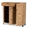 Coolidge Wood 3 Door Storage Cabinet With Drawer Oak Brown - Baxton Studio -Home Furniture Shop-Baxton Studio GUEST 2dec8389 da68 47f2 bb66 5799afe49901