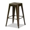 4pc Horton Gunmetal Metal Stackable Counter Stool Set Gray - Baxton Studio -Home Furniture Shop-Baxton Studio GUEST 2fadeba6 094e 449a 85d6 e6c026de4152
