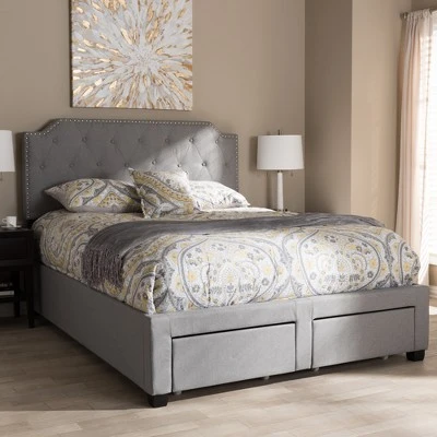 Aubrianne Modern And Contemporary Fabric Upholstered Storage Bed Gray - Baxton Studio 14 Aubrianne Modern And Contemporary Fabric Upholstered Storage Bed Gray - Baxton Studio - Image 12