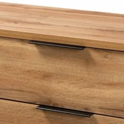 Franklin Wood And Metal 5 Drawer Bedroom Chest Oak/Black - Baxton Studio 12 Franklin Wood And Metal 5 Drawer Bedroom Chest Oak/Black - Baxton Studio -Home Furniture Shop-Baxton Studio GUEST 307d35b1 ca39 4553 9c5d ba8bc4e73010