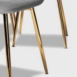 Set Of 4 Elyse Velvet Upholstered Metal Dining Chairs - Baxton Studio -Home Furniture Shop-Baxton Studio GUEST 30ffe665 eb5c 4674 bf7c 04566cde8bec