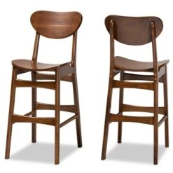 2pc Katya Wood Barstool Set - Baxton Studio -Home Furniture Shop-Baxton Studio GUEST 3134da62 50ae 44b8 8d24 f2debedfaef4