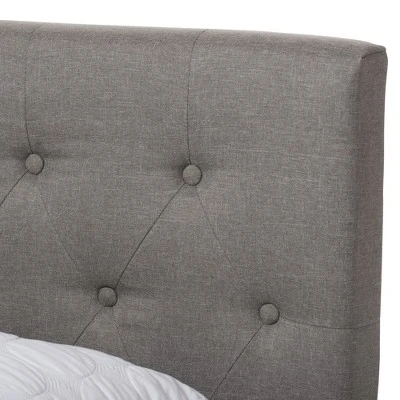 Cassandra Modern And Contemporary Fabric Upholstered Bed - Baxton Studio 5 Cassandra Modern And Contemporary Fabric Upholstered Bed - Baxton Studio - Image 3