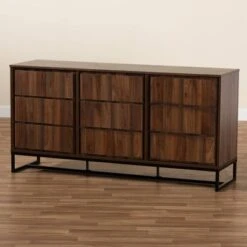 Neil Wood And Metal Dining Room Buffet Brown/Black - Baxton Studio 16 Neil Wood And Metal Dining Room Buffet Brown/Black - Baxton Studio -Home Furniture Shop-Baxton Studio GUEST 3254eb30 bd68 4b24 a0b5 da357c17949f