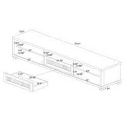 Gerhardine Wood 1 Drawer TV Stand For TVs Up To 65" Oak Brown/Black - Baxton Studio -Home Furniture Shop-Baxton Studio GUEST 32afeed2 e4d5 4976 a2f4 bd4c2f0279bb