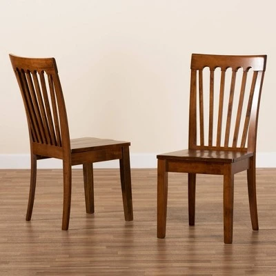 2pc Minette Wood Dining Chair Set - Baxton Studio 8 2pc Minette Wood Dining Chair Set - Baxton Studio - Image 6