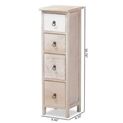 Seanna Wood 4 Drawer Storage Unit Light Brown - Baxton Studio -Home Furniture Shop-Baxton Studio GUEST 345df54d 9248 4618 9527 2e9ce47f667c