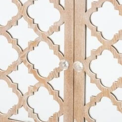 1 Drawer Leah Mirrored Storage Cabinet Whitewashed Brown - Baxton Studio -Home Furniture Shop-Baxton Studio GUEST 3548981e b7dd 4792 b766 b10744883549