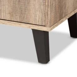 2 Door Wales Oak Wood Shoe Cabinet With Open Shelves Brown/Black - Baxton Studio 18 2 Door Wales Oak Wood Shoe Cabinet With Open Shelves Brown/Black - Baxton Studio -Home Furniture Shop-Baxton Studio GUEST 35acfd6e 88c9 4698 891b 579dcc573d4c