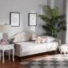 Twin Milligan Upholstered And Wood Daybed - Baxton Studio -Home Furniture Shop-Baxton Studio GUEST 366c935f 883d 40bb 9861 4d512e263e49
