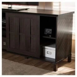 Unna Wood TV Cabinet With 2 Sliding Doors And Drawer TV Stand For TVs Up To 70" Dark Brown - Baxton Studio 10 Unna Wood TV Cabinet With 2 Sliding Doors And Drawer TV Stand For TVs Up To 70" Dark Brown - Baxton Studio -Home Furniture Shop-Baxton Studio GUEST 36e880c2 0a5e 4b94 8c71 c54730388bee