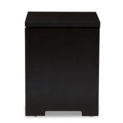 Bienna Modern And Contemporary Finished 1 Drawer Nightstand Dark Brown - Baxton Studio -Home Furniture Shop-Baxton Studio GUEST 38544eea aed9 4111 95ca 487c31067f2c