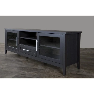 Espresso Finished 1 Drawer TV Stand For TVs Up To 70" Dark Brown - Baxton Studio 4 Espresso Finished 1 Drawer TV Stand For TVs Up To 70" Dark Brown - Baxton Studio - Image 2