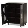 Renley Espresso Wood 2 Door Shoe Storage Cabinet Brown - Baxton Studio -Home Furniture Shop-Baxton Studio GUEST 3b26741e 3ed0 4a19 8b7e 2f2d297dc12e