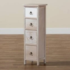 Seanna Wood 4 Drawer Storage Unit Light Brown - Baxton Studio -Home Furniture Shop-Baxton Studio GUEST 3b69e70b 4155 4c25 833a c5f660176caa