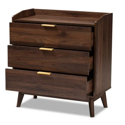 Lena Walnut Chest Brown - Baxton Studio 10 Lena Walnut Chest Brown - Baxton Studio - Image 8