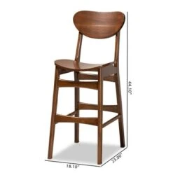 2pc Katya Wood Barstool Set - Baxton Studio -Home Furniture Shop-Baxton Studio GUEST 3bd9fcee ef2c 43a3 8684 99a7340accc7