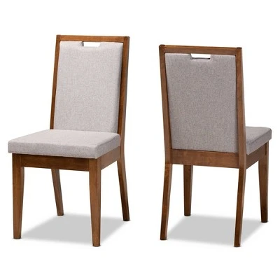 2pc Octavia Wood Dining Chair Set - Baxton Studio 11 2pc Octavia Wood Dining Chair Set - Baxton Studio - Image 9