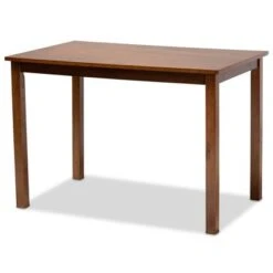 5pc Ramiro Wood Dining Set Gray/Walnut/Brown - Baxton Studio -Home Furniture Shop-Baxton Studio GUEST 3d7ff98f 9e3d 4508 bd9b 474b24bf0e1c