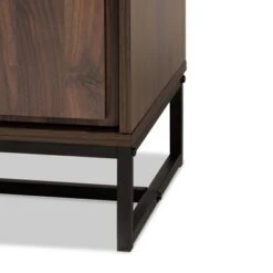 Neil Wood And Metal Storage Cabinet Brown/Black - Baxton Studio -Home Furniture Shop-Baxton Studio GUEST 3dd44042 25ad 4d76 9aef 9b82b9d035a0