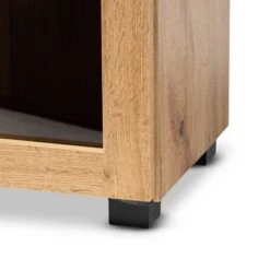 Mason Wood 2 Door Storage Cabinet With Glass Doors Oak Brown/Black - Baxton Studio 9 Mason Wood 2 Door Storage Cabinet With Glass Doors Oak Brown/Black - Baxton Studio -Home Furniture Shop-Baxton Studio GUEST 3e0526f3 be37 47b7 acd1 aba13ccff1f5