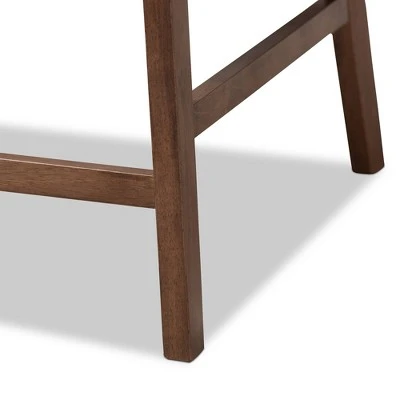 Set Of 2 Larine Wood Counter Height Barstools - Baxton Studio 7 Set Of 2 Larine Wood Counter Height Barstools - Baxton Studio - Image 5