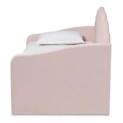 Timila Velvet Fabric Upholstered Daybed With Trundle Light Pink - Baxton Studio 17 Timila Velvet Fabric Upholstered Daybed With Trundle Light Pink - Baxton Studio -Home Furniture Shop-Baxton Studio GUEST 3f070161 d351 4380 bab0 f732aaae1eb0