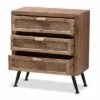 Calida Wood And Rattan 3 Drawer Storage Cabinet Brown - Baxton Studio -Home Furniture Shop-Baxton Studio GUEST 3fa8ef97 18c1 4760 9454 3664449f5ef2