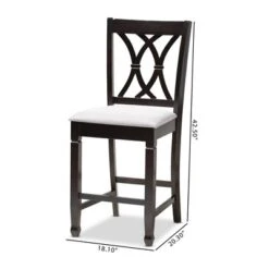2pc Reneau Finished Wood Counter Height Pub Chairs - Baxton Studio -Home Furniture Shop-Baxton Studio GUEST 3ffb4160 4a15 4682 91c2 f15ff43e3fd8