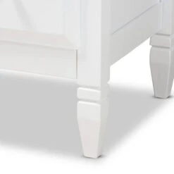 3 Drawer Naomi Wood Bedroom Chest White/Gold - Baxton Studio -Home Furniture Shop-Baxton Studio GUEST 40194bbb b020 4f04 861b 9db050c74b71