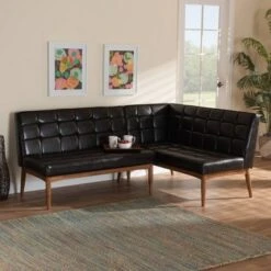 2pc Sanford Wood Dining Nook Banquette Set Brown - Baxton Studio 13 2pc Sanford Wood Dining Nook Banquette Set Brown - Baxton Studio -Home Furniture Shop-Baxton Studio GUEST 410b7c07 9b18 48bf b77b 597f5db0fd90
