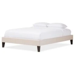 Lancashire Modern And Contemporary Linen Fabric Upholstered Bed Frame With Tapered Legs - Full - Baxton Studio 9 Lancashire Modern And Contemporary Linen Fabric Upholstered Bed Frame With Tapered Legs - Full - Baxton Studio -Home Furniture Shop-Baxton Studio GUEST 41af490e 4084 461e 98c1 1e803fd90d57