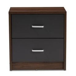 Hansel 2 Drawer And Finished Nightstand Brown/Gray - Baxton Studio 11 Hansel 2 Drawer And Finished Nightstand Brown/Gray - Baxton Studio -Home Furniture Shop-Baxton Studio GUEST 426afb88 e058 448d a1d5 c738f37b80c3