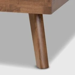 Devan Fabric Upholstered Walnut Finished Platform Bed - Baxton Studio 12 Devan Fabric Upholstered Walnut Finished Platform Bed - Baxton Studio -Home Furniture Shop-Baxton Studio GUEST 427c036e b653 45cc bf62 fafba8eeec2e