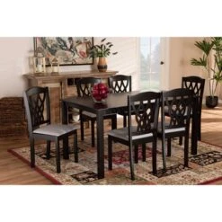 7pc Salem Fabric Upholstered And Wood Dining Set - Baxton Studio 14 7pc Salem Fabric Upholstered And Wood Dining Set - Baxton Studio -Home Furniture Shop-Baxton Studio GUEST 434be4ba b1e8 49b7 8b2c 430efcd62d84