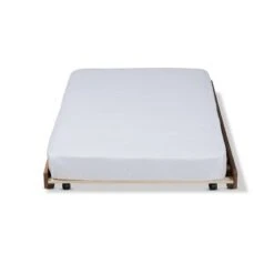 Twin Veles Trundle Bed Ash Walnut - Baxton Studio