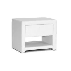 Massey Upholstered Modern Nightstand - Baxton Studio -Home Furniture Shop-Baxton Studio GUEST 43c67514 1777 4431 a73a 76ebe1bfc04a