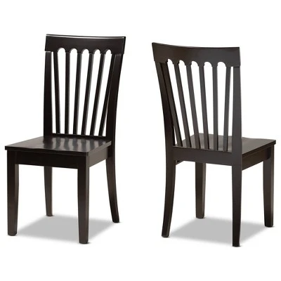 2pc Minette Wood Dining Chair Set - Baxton Studio 10 2pc Minette Wood Dining Chair Set - Baxton Studio - Image 8