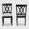 2pc Reneau Upholstered Wood Dining Chair Set - Baxton Studio -Home Furniture Shop-Baxton Studio GUEST 479ba185 f38f 40e8 b812 c31bd7f63fba