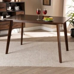 Britte Rectangular Wood Dining Table Walnut - Baxton Studio -Home Furniture Shop-Baxton Studio GUEST 47be202a 848c 4392 a1f9 f3dee0bc2861